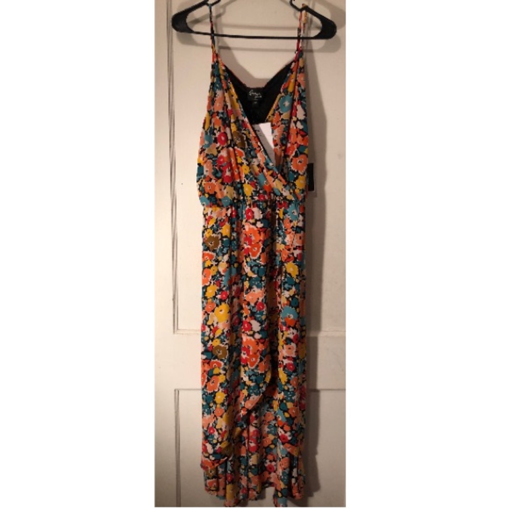 Eci By Beige Low/High Multi-Color Dress